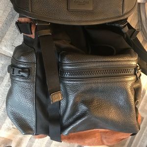Coach leather backpack